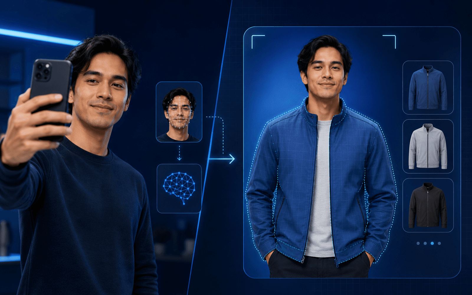 Preview of the YourForce Virtual Try-On experience